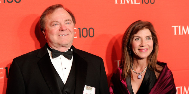 FILE - In this April 24, 2012 file photo, Continental Resources CEO Harold Hamm and his then wife Sue Ann Hamm attend the TIME 100 gala, celebrating the 100 most influential people in the world, at the Frederick P. Rose Hall in New York. Sue Ann, now the ex-wife of multibillionaire energy tycoon Hamm, plans to appeal a court ruling that awarded her nearly $1 billion in a divorce settlement, according to her attorney. An Oklahoma County judge awarded $995.4 million this week to Sue Ann, who was married for more than 20 years to the Continental Resources Inc. CEO before she filed for divorce in 2012. (AP Photo/Evan Agostini, File)