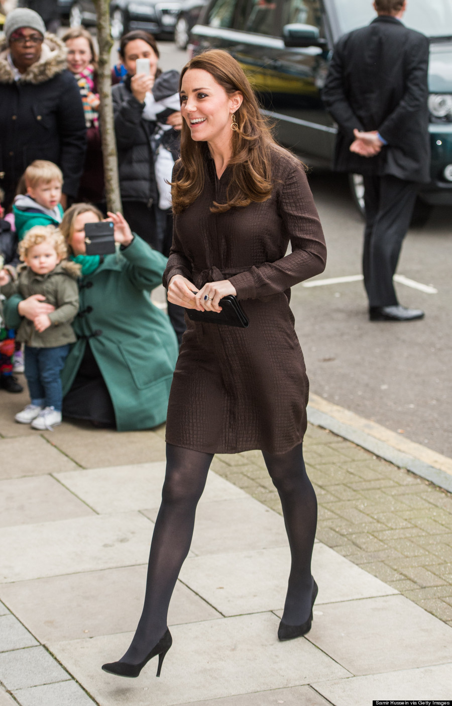 Kate Middleton Takes A Fashion Risk In Crocodile Print Dress