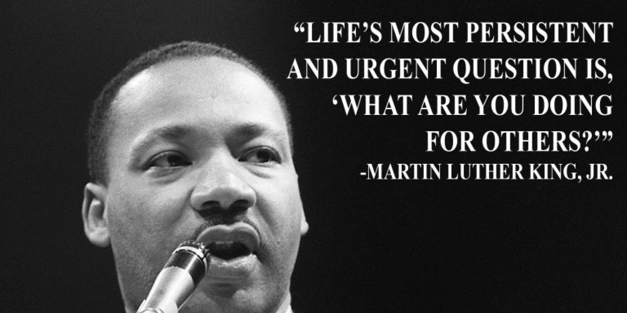 MLK, Jr. Asked Us 'What Are You Doing For Others?' Here's 