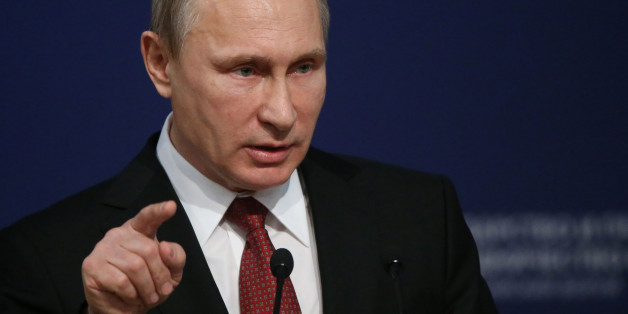 MOSCOW, RUSSIA - JANUARY 15: Russian President Vladimir Putin speaks during the National Forum The State and Civil Society on January 15, 2015 in Moscow, Russia. (Photo by Sasha Mordovets/Getty Images)