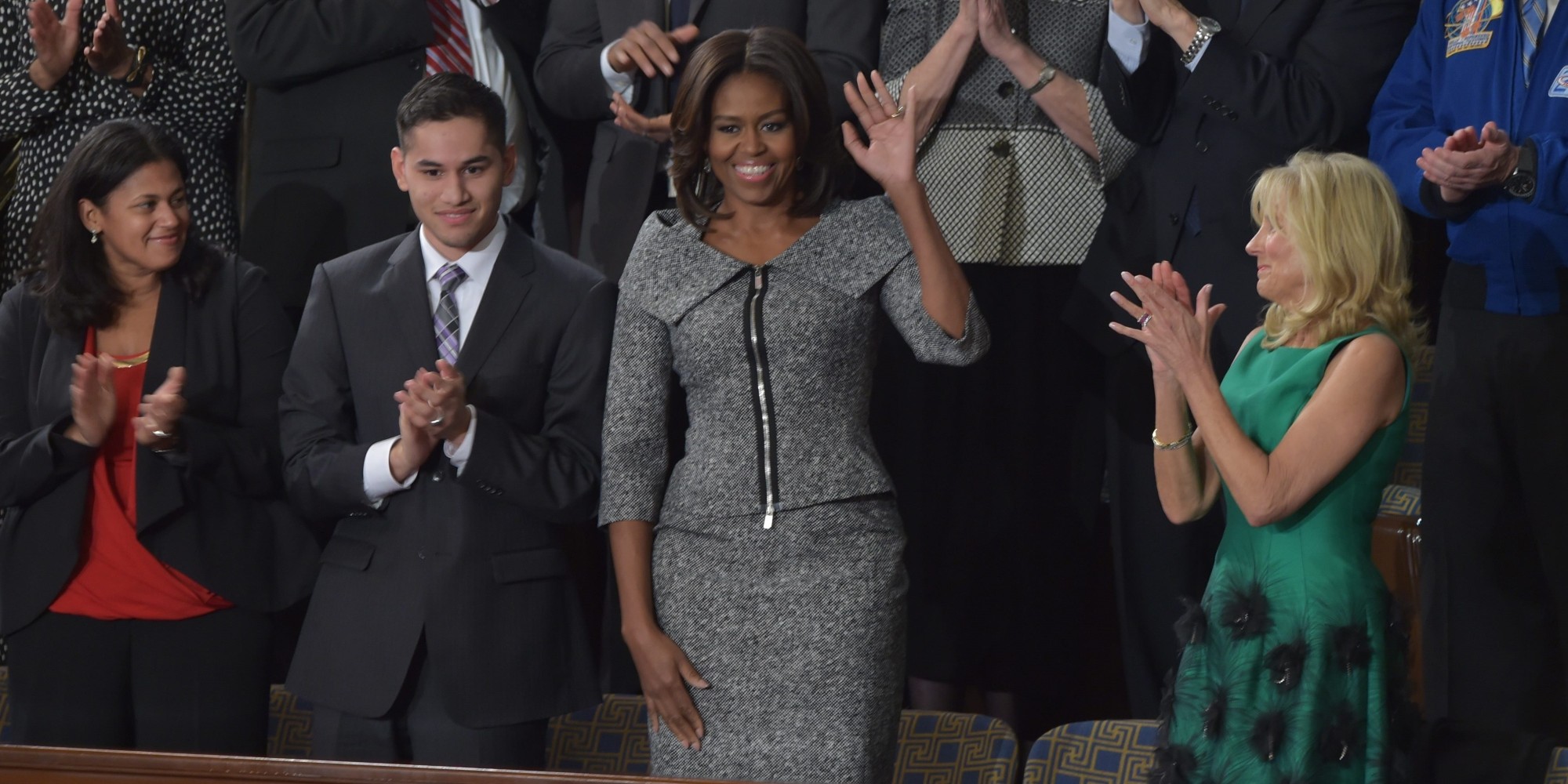 White dresses sotu