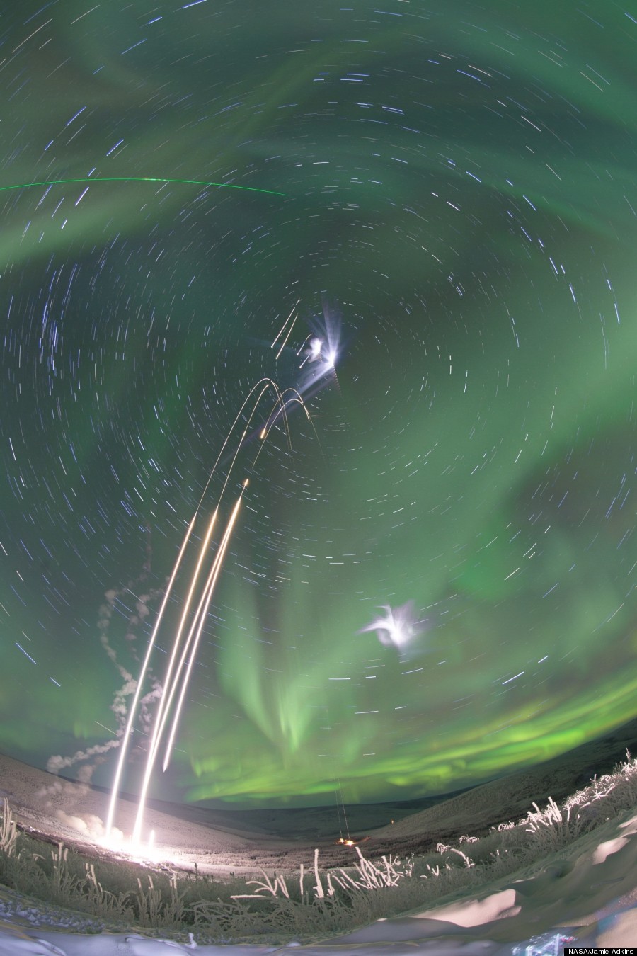 nasa rockets aurora