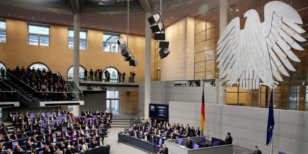 BERLIN, GERMANY - JANUARY 27: German President Joachim Gauck speaks during a commemorative session of the German 'Bundestag' parliament in Berlin on January 27, 2015 to mark the International Holocaust Remembrance Day on the 70th anniversary of the liberation of the Auschwitz-Birkenau Nazi death camp. (Photo by Mehmet Kaman/Anadolu Agency/Getty Images)