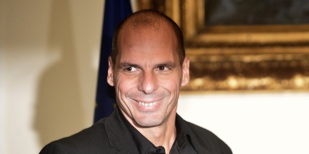 Greek Minister of Finance Yanis Varoufakis arrives to meet his Italian counterpart on February 3, 2015 in Rome. Greece sought to add Italy to its supporters in a fight to secure easier terms on the country's massive debt after unveiling new proposals to end a stand-off with international lenders. Greek Finance Minister Yanis Varoufakis told international financiers in London yesterday that the leftist-dominated government in Athens would be making proposals for 'a menu of debt swaps' that would avoid the need for any of the country's 315-billion-euro mountain of foreign debt to be written off. AFP PHOTO / TIZIANA FABI (Photo credit should read TIZIANA FABI/AFP/Getty Images)