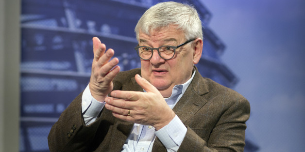 BERLIN, GERMANY - OCTOBER 04: An interview with Green Party member, Joschka Fischer, pictured on October 04, 2013 in Berlin, Germany. (Photo by Thomas Koehler/Photothek via Getty Images)