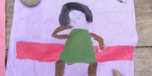 Painting by a rescued kamlahari conveying her depression at being a bonded laborer.
Photo by: Rachel Palmer, Nepal, 2012
Link to Rachel's blog on the AP website: advocacynet.org/wordpress-mu/rpalmer