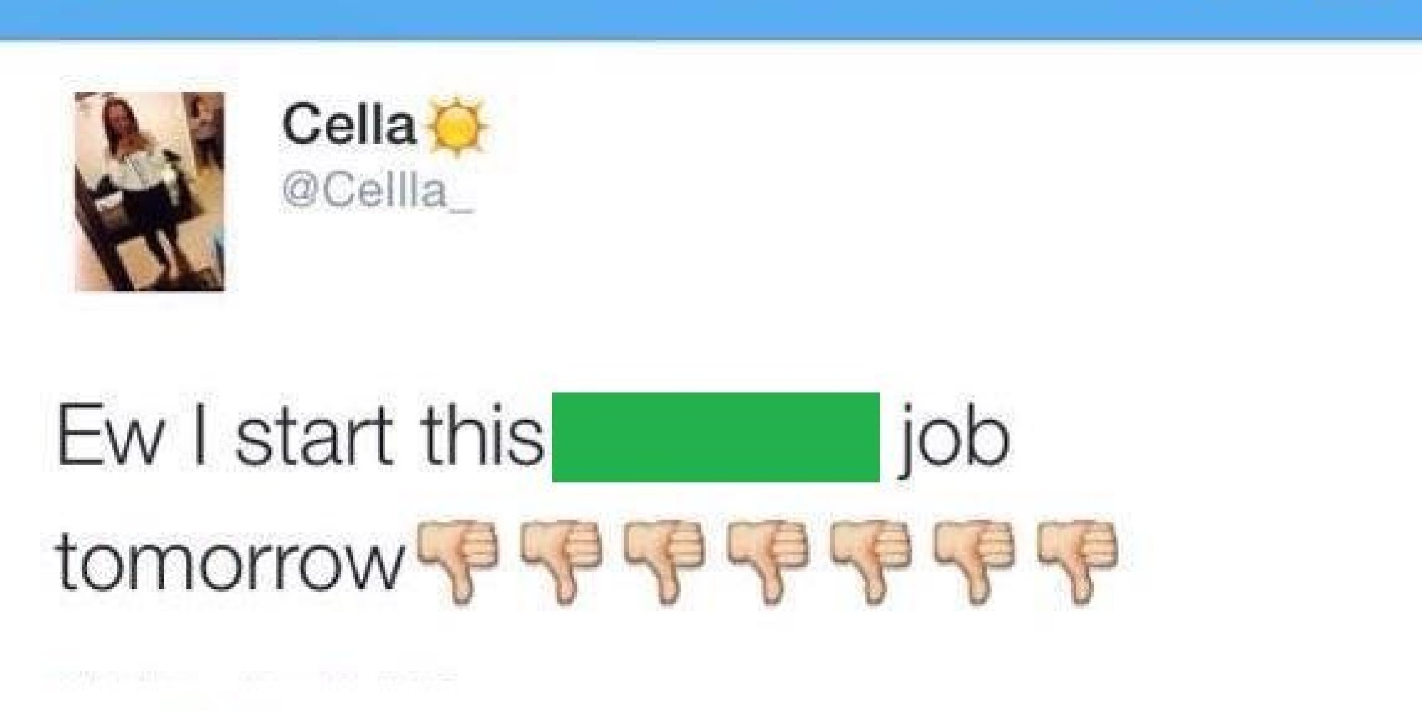 Girl Moans About Starting New Job On Twitter Gets Fired