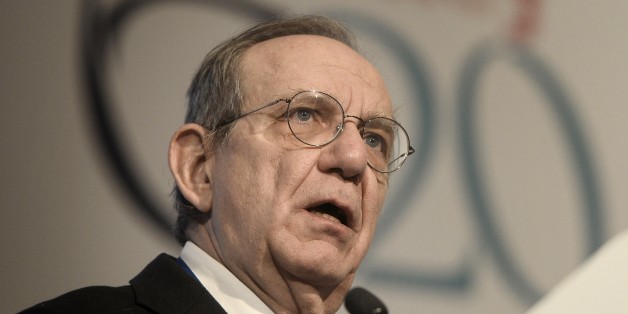 ISTANBUL, TURKEY - FEBRUARY 09: Italian Finance Minister Pier Carlo Padoan speaks during 'The G20 Agenda Under The Turkish Presidency' conference in Istanbul, Turkey on February 09, 2015. Conference takes place from Feb. 8, 2015 until Feb. 9, 2015. (Photo by Berk Ozkan/Anadolu Agency/Getty Images)