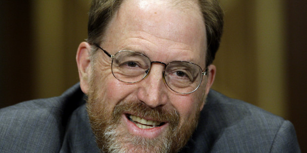 James K. Galbraith of the Lyndon B. Johnson School of Public Affairs at University of Texas at Austin, center, testifies on Capitol Hill in Washington, Tuesday, March 31, 2009, before the Senate Banking Committee. (AP Photo/ Haraz N. Ghanbari)