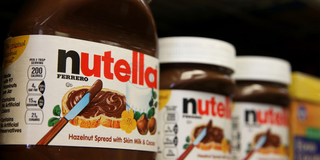 SAN FRANCISCO, CA - AUGUST 18: Jars of Nutella are displayed on a shelf at a market on August 18, 2014 in San Francisco, California. The threat of a Nutella shortage is looming after a March frost in Turkey destroyed nearly 70 percent of the hazelnut crops, the main ingredient in the popular chocolate spread. Turkey is the largest producer of hazelnuts in the world. (Photo by Justin Sullivan/Getty Images)