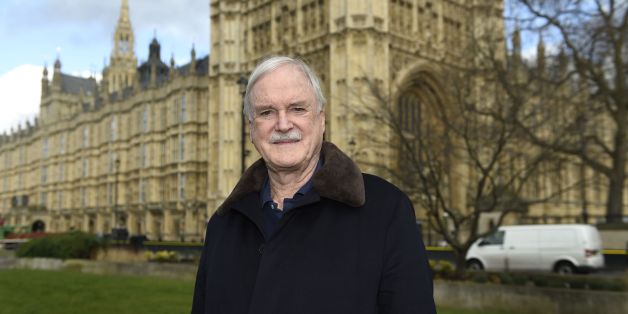 Actor and comedian John Cleese poses for a photograph on College Green outside the Houses of Parliament after he joined the group 'Hacked Off'.