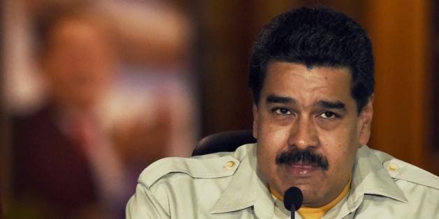 Venenzuelan President Nicolas Maduro speaks during a television broadcast in Caracas on February 19, 2015. Venezuela's intelligence service arrested on Thursday the mayor of Caracas, Antonio Ledezma, his wife and opposition figures said, in what appears to be the latest crackdown on dissent. AFP PHOTO/JUAN BARRETO (Photo credit should read JUAN BARRETO/AFP/Getty Images)