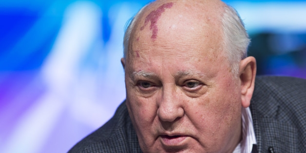 FILE - In this March 30, 2013 file picture former Soviet President Mikhail Gorbachev speaks during his open lecture ''Does a man change history, or history change a man?â i in Moscow, Russia. Former Soviet leader Mikhail Gorbachev painted a dim picture of the world's environmental progress Thursday, April 18, 2013, two decades after he and a former Swiss lawmaker founded Green Cross International. Shortly before the Soviet Union's demise in 1991, then-leader Gorbachev proposed a Red Cross for the environment that could also tackle threats from a nuclear arms race and the overconsumption of the world' resources from runaway population and development pressures. But after two decades since he and Roland Wiederkehr launched the Geneva-based organization, the 82-year-old Russian icon admits to deep frustrations as an environmental crusader. "All that has been done is too late, and it's not enough," Gorbachev, speaking in Russian, told reporters in Geneva by video link. (AP Photo/Alexander Zemlianichenko,File)