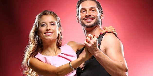 Cathy Fischer mit ihrem professionellen Tanzpartner Marius Iepure