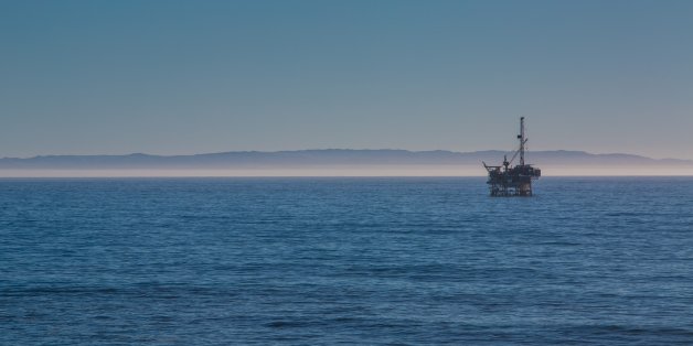 SANTA BARBARA, CA - FEBRUARY 10: An offshore oil drilling rig is viewed from a bluff at Ellwood Mesa on February 10, 2015, near Santa Barbara, California. Because of its close proximity to Southern California and Los Angeles population centers, the coastal region of Santa Barbara has become a popular weekend getaway destination for millions of tourists. (Photo by George Rose/Getty Images)