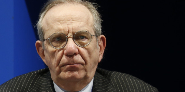 Italian Finance Minister Pier Carlo Padoan attends the economic workshop at Villa D'Este in Cernobbio, Italy, Saturday, March 14, 2015. (AP Photo/Luca Bruno)