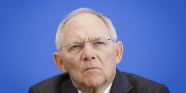 BERLIN, GERMANY - MARCH 18: German Finance Minister Wolfgang Schaeuble attends a press conference on March 17, 2015 in Berlin, Germany. (Photo by Thomas Trutschel/Photothek via Getty Images)