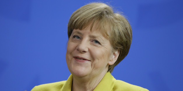 BERLIN, GERMANY - MARCH 16: German Chancellor Angela Merkel speaks to the media after his meeting with Ukrainian President Petro Poroshenko (not pictured) on March 16, 2015 in Berlin, Germany. Poroshenko was in Berlin for a meeting with German Chancellor Angela Merkel over the implementation of the Minsk ceasefire agreement as well as further reforms to help stabilize the troubled country. The conflict between Russian-backed separatists and government troops that began in Ukraine last year has c