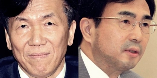 하창우 대한변호사협회장(왼쪽)과 차한성 전 대법관