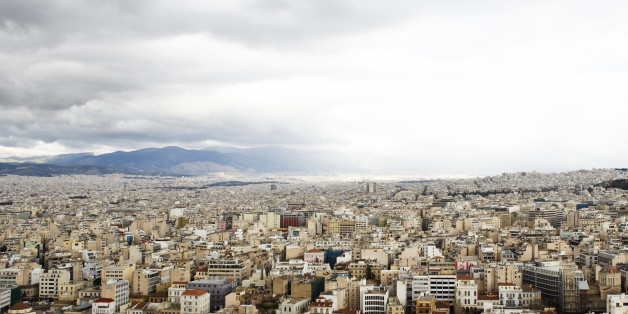 View of a city, Athens, Greece.