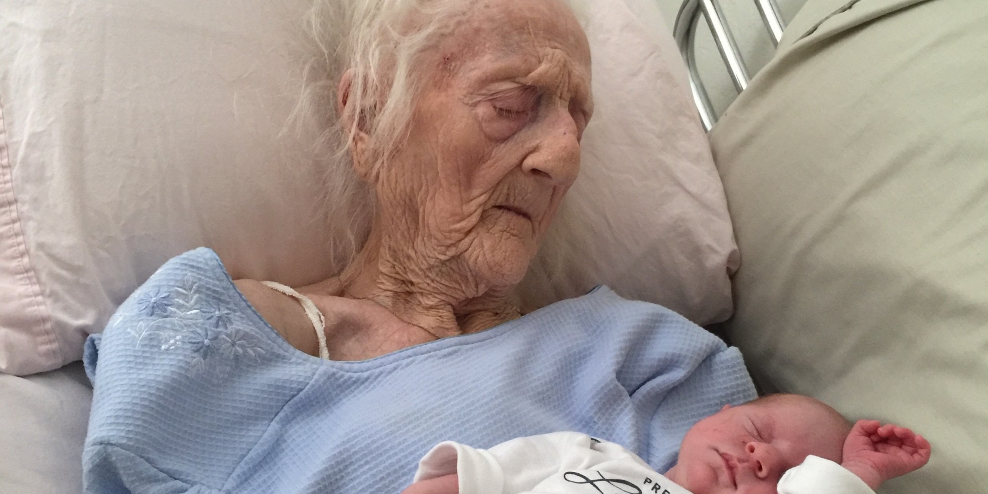 Image Of 101 Year Old With Baby Sparks Unbelievable Response UPDATE   O BABY Facebook 