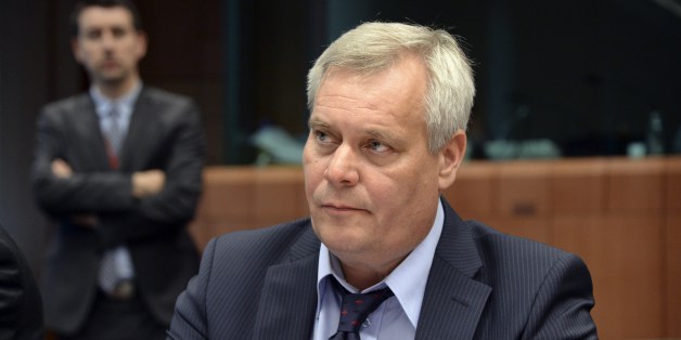 Finland's new Finance Minister Antti Rinne attends the start of a Eurogroup meeting held at the EU Council building in Brussels, on July 7, 2014. AFP Photo/Thierry Charlier (Photo credit should read THIERRY CHARLIER/AFP/Getty Images)
