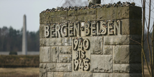 LOHHEIDE, GERMANY - MARCH 17: A memorial stands covered with stones left by visitors at the site of the former Bergen-Belsen concentration camp on March 17, 2015 in Lohheide, Germany. Germany will commemorate the 70th anniversary of the liberation of Bergen-Belsen by British troops on April 15. An estimated 70,000 inmates died at the hands of the Nazis at Bergen-Belsen, including Jews and Soviet prisoners of war. (Photo by Sean Gallup/Getty Images)