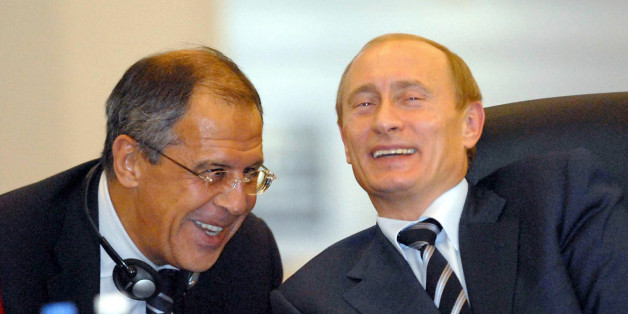 Wladimir Putin und der russische Außenminister Sergej Lawrow in einem Foto aus dem Jahr 2007