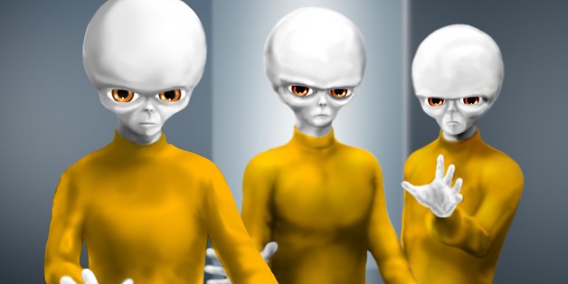 This is a depiction of three beings that Travis Walton says he confronted during what he described as a UFO abduction in 1975.