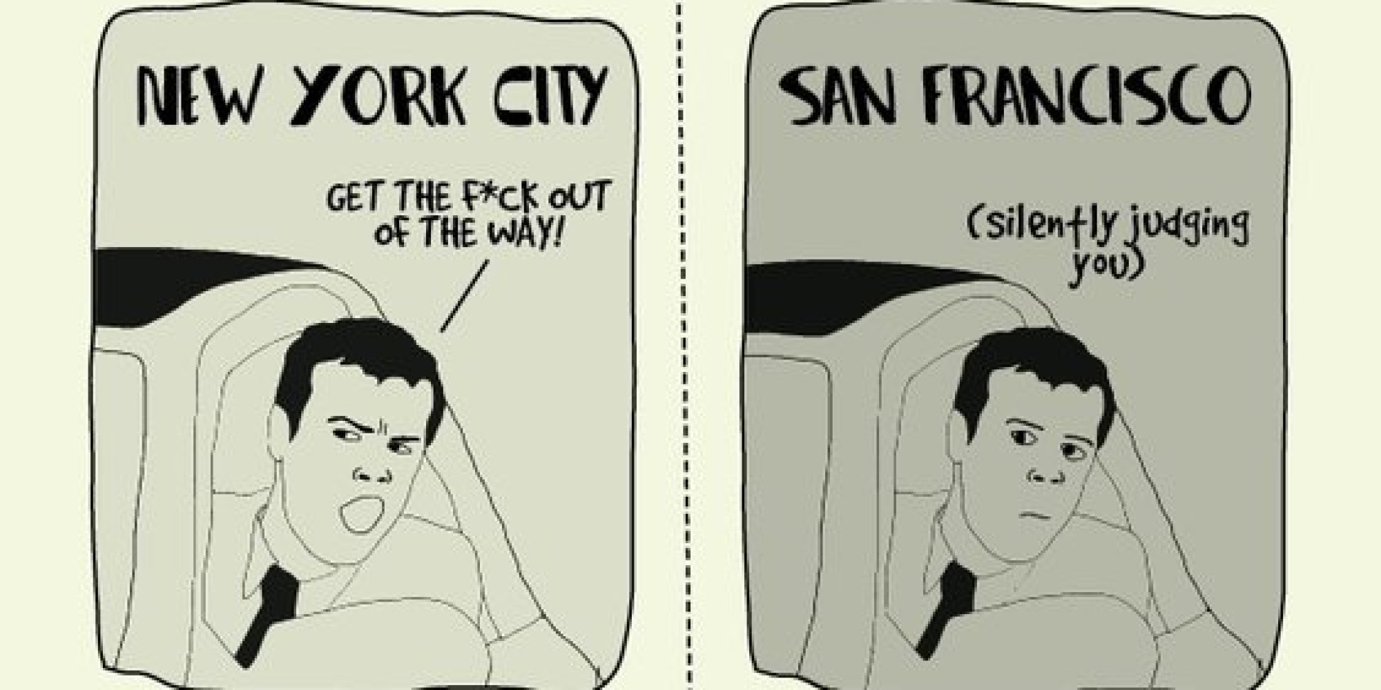 difference between new york and california