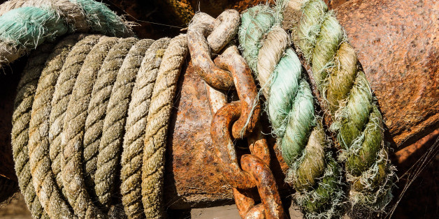 Around an old anchor at Sheldrakes, Heswall.