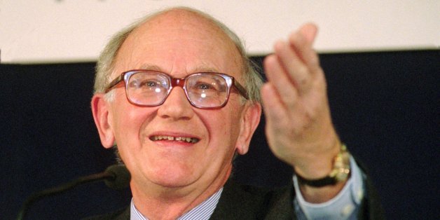 President of the European Monetary Institute (EMI), Alexandre Lanfalussy, talks to journalists at a press conference in Frankfurt Friday January 10, 1997. Lamfalussy pointed out that the single European currency, the EURO, will be a stable alternative to the dollar and he outlined that the planned European Central Bank in Frankfurt is to operate from Jan. 1, 1999. (AP Photo/Bernd Kammerer)