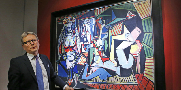 La toile Les Femmes d'Alger (version O) a été peinte en 1955 par le maître espagnol Pablo Picasso. Les enchères ont été menées par Jussi Pylkkanen, président international de Christie's.