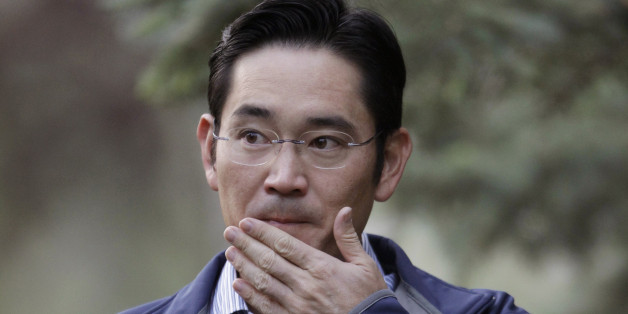 Samsung Electronics Chief Operating Officer Lee Jae-yong "Jay Lee" arrives at the Allen & Company Sun Valley Conference in Sun Valley, Idaho, Friday, July 13, 2012. (AP Photo/Paul Sakuma)