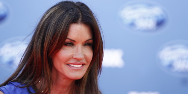 Janice Dickinson arrives at the "American Idol" finale on Wednesday, May 25, 2011, in Los Angeles. (AP Photo/Matt Sayles)