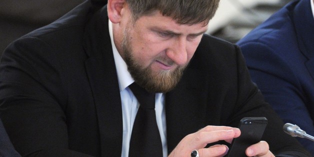 Chechnya's Regional leader Ramzan Kadyrov attends a State Council meeting chaired by President Vladimir Putin in the Kremlin in Moscow, Friday, May 31, 2013. (AP Photo/RIA-Novosti, Mikhail Klimentyev, Presidential Press Service)