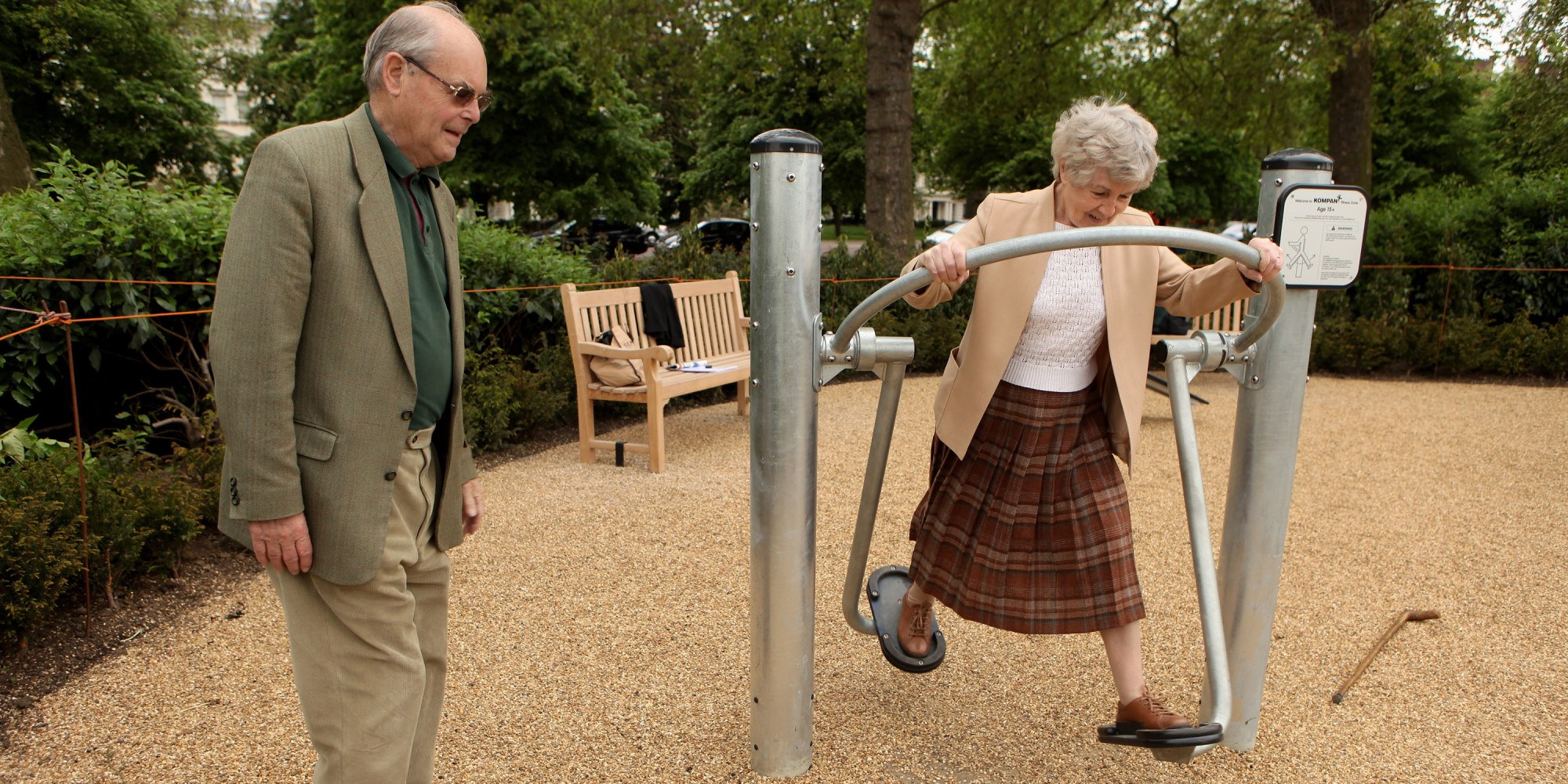 Senior Exercising With Weight In Park Playgrounds For Seniors Improve Fitness Reduce Isolation