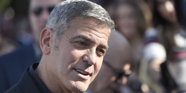 George Clooney arrives at the world premiere of "Tomorrowland" at AMC Downtown Disney on Saturday, May 9, 2015, in Anaheim, Calif. (Photo by Chris Pizzello/Invision/AP)