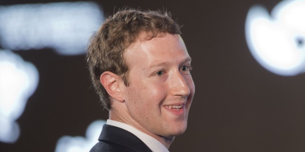 Facebook CEO Mark Zuckerberg asks a question during the CEO Summit of the Americas panel discussion in Panama City, Panama, Friday, April 10, 2015. (AP Photo/Pablo Martinez Monsivais)