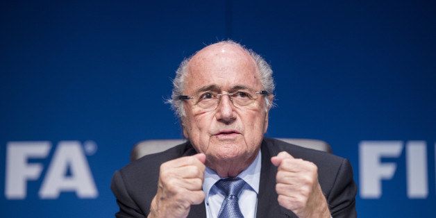 FIFA President Joseph Blatter s attends a news conference following the FIFA Executive Committee meeting in Zurich, Switzerland, on Friday, March 20, 2015. Among many topics, the Committee discussed the 2022 FIFA World Cup in Qatar. (AP Photo/Keystone,Ennio Leanza)