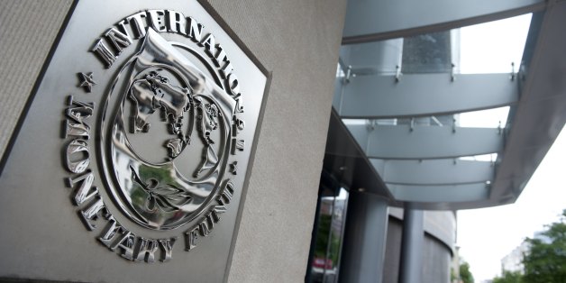 The logo of the International Monetary Fund (IMF) at the organization's headquarters in Washington, DC, May 16, 2011. The organization's director, Dominique Strauss-Kahn, faced arraignment in New York earlier Monday on allegations of sexual assault. AFP PHOTO / Saul LOEB (Photo credit should read SAUL LOEB/AFP/Getty Images)