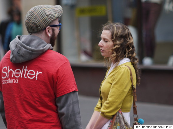 charity mugger