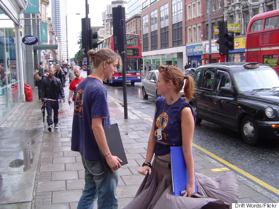 charity mugger