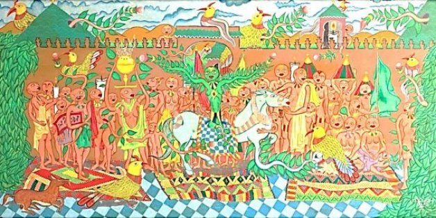 Cette œuvre signée Abbès Saladi a été adjugée à un prix record