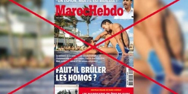 Une association porte plainte contre la une homophobe de "Maroc Hebdo"