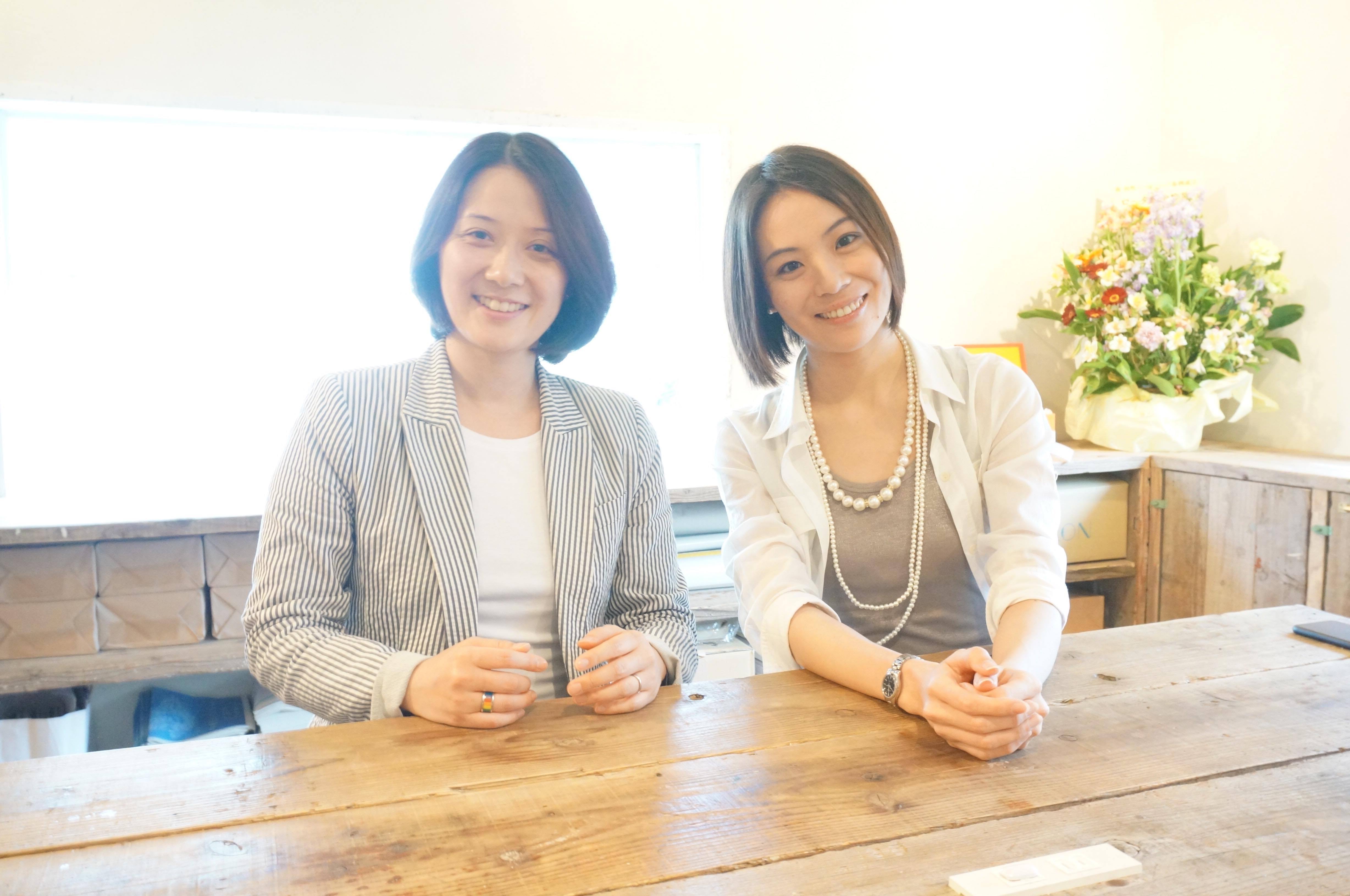 左)増原裕子さん(右)東小雪さん