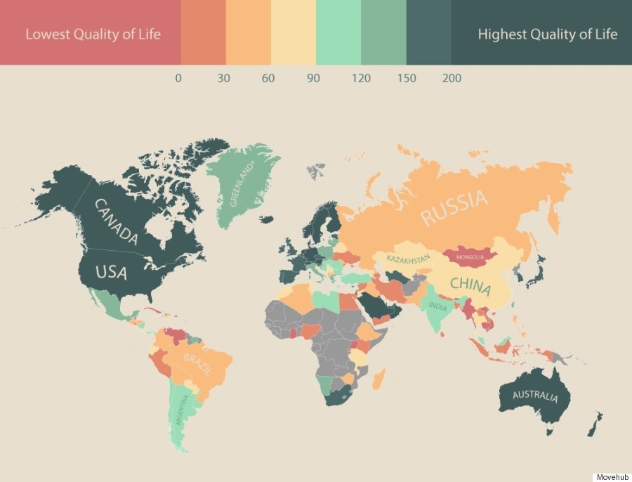 Canada Doesn't Impress On This Quality Of Life Index (But Estonia Does