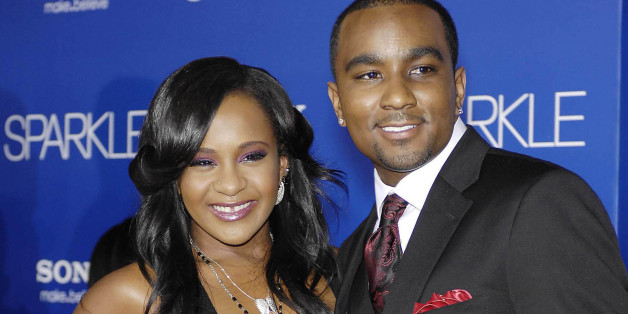 Photo by: Michael Germana/STAR MAX/IPx Bobbi Kristina Brown, Whitney Houston's 21 year old daughter, was "fighting for her life" surrounded by loved ones in a hospital on Monday, February, 2nd, 2015 - her family said - after she was found face down and unresponsive in a bathtub at her Georgia home on Saturday, January 31st, 2015. Here File Photo: 8/16/12 Bobbi Kristina Brown and Nick Gordon at the premiere of "Sparkle". (Los Angeles, CA)