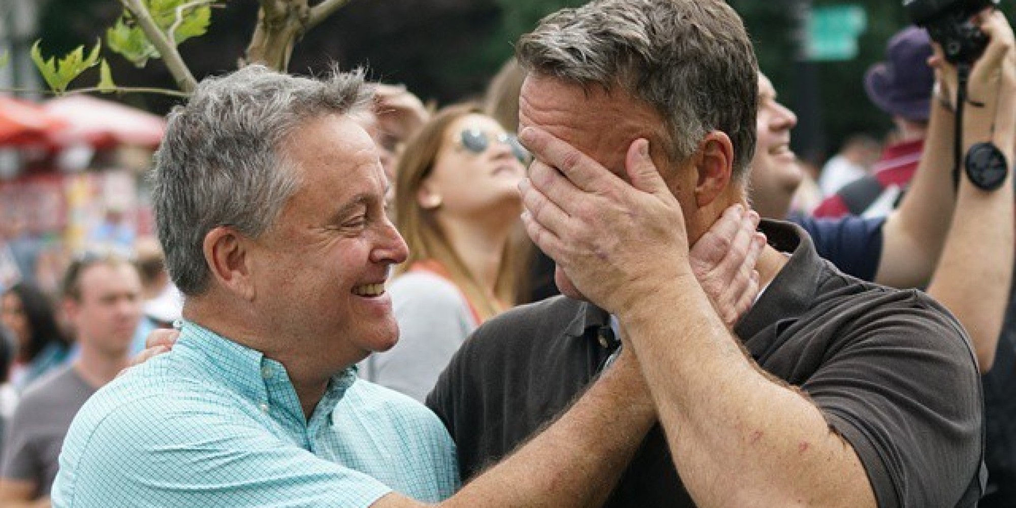 Photos Show Celebration Outside Supreme Court After Gay Marriage Made