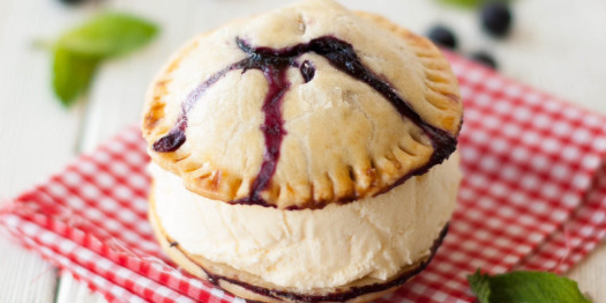 Make These Blueberry Pie Ice Cream Sandwiches Because Youre Worth It Huffpost 